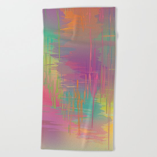 Rainbow Storm Beach Towel
