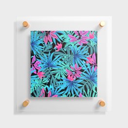Monstera Palm Leaves Plants Tropical Fern Foliage Floating Acrylic Print