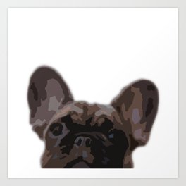 Peepers the French Bulldog Art Print