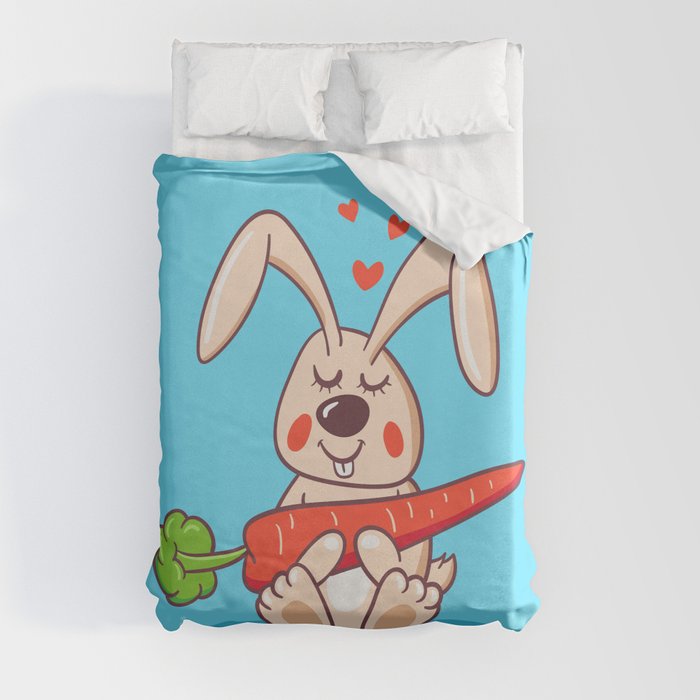 Happy bunny Duvet Cover