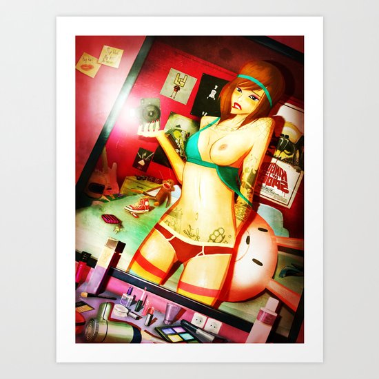 Self Shot Cathy Art Print