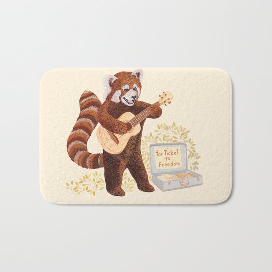 Red Panda Bath Mat