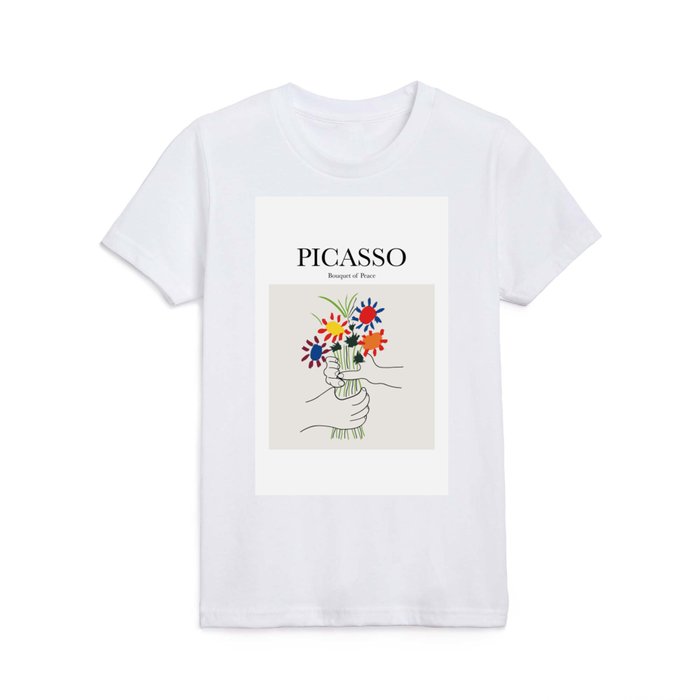 Picasso - Bouquet of Peace Kids T Shirt