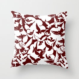 Bird pattern Throw Pillow