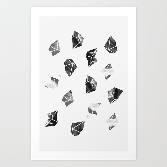 Marble Fragments Art Print