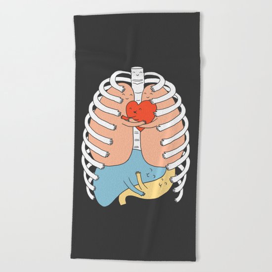 Hugs Keep Us Alive 2 Beach Towel