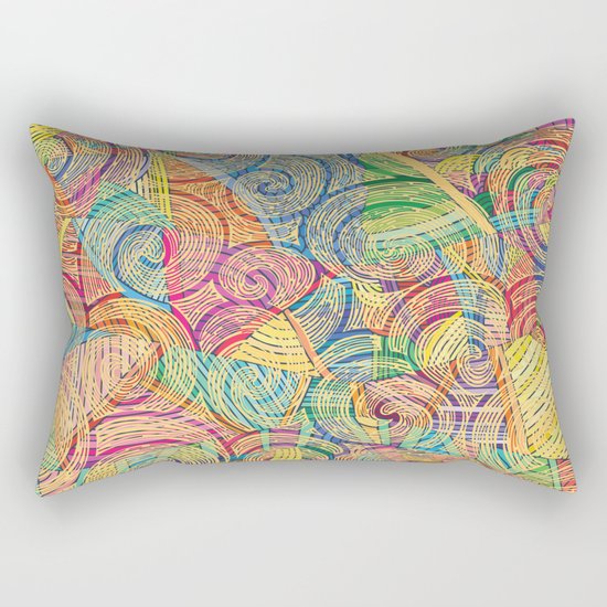 Colorful pattern (a little geometry) Rectangular Pillow