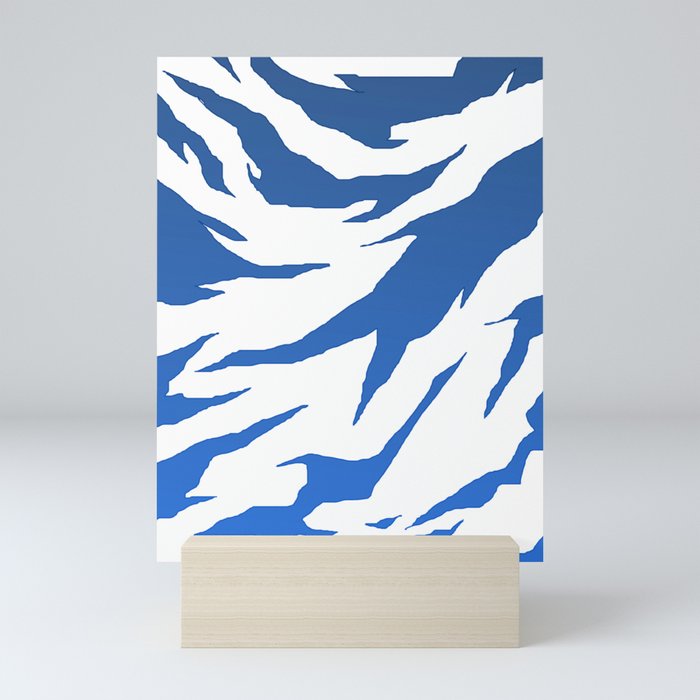 pattern blue sky Mini Art Print