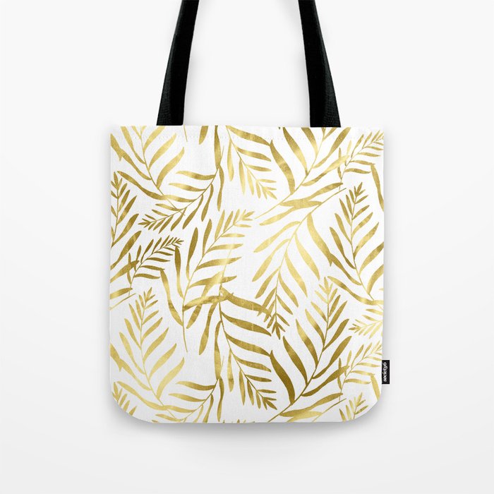 Gold Leaves Tote Bag