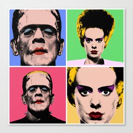 Mr. and Mrs. Frankenstein Canvas Print