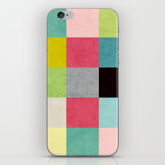 color block II iPhone & iPod Skin