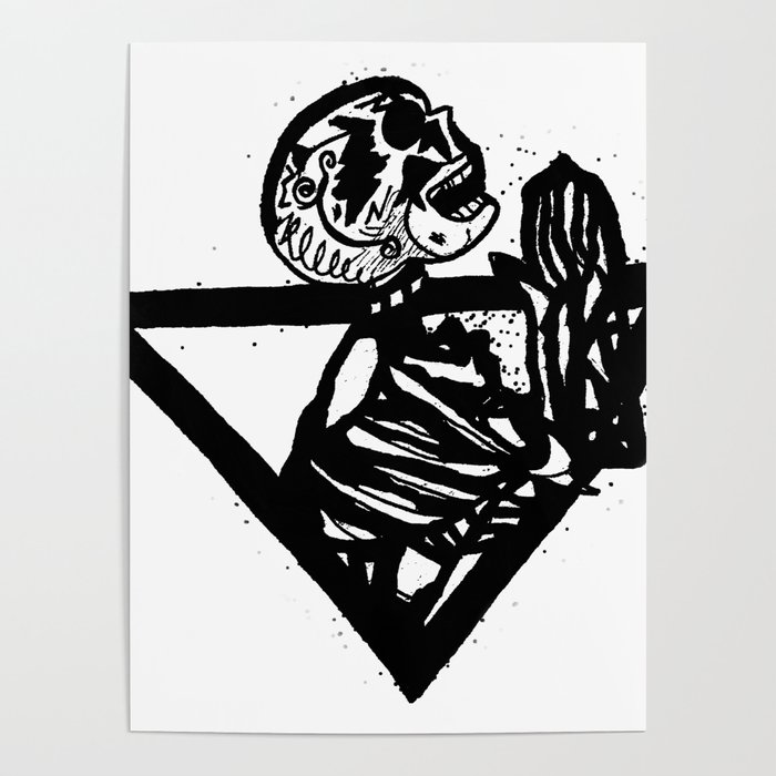 Skull Prayer Poster