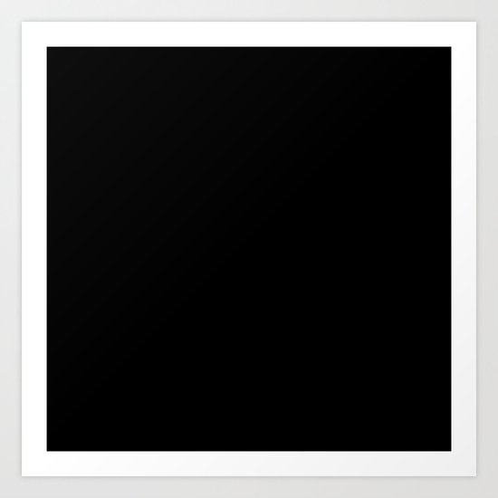 Black #3 (Ebony) Art Print