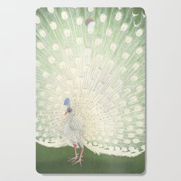 Peacock, Ohara Koson - Japanese Woodcut Cutting Board