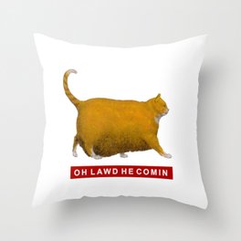 The Entire Cat Population Is My Best Friend Funny Cat Throw Pillow 16x16 Multicolor 