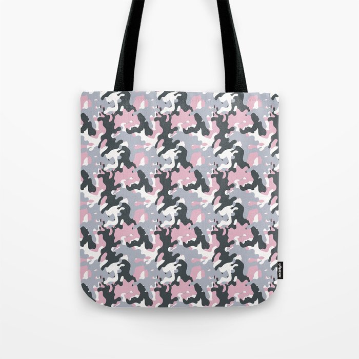 Pink Army Camo Camouflage Pattern Tote Bag