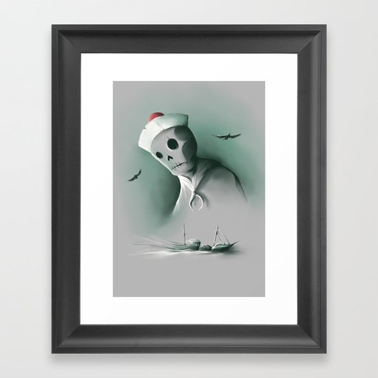 Wreckage of the past Framed Art Print