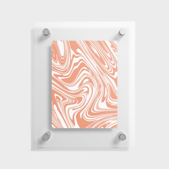 Abstract Pink Fluid Floating Acrylic Print