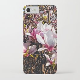 Flower blooming pink iPhone Case