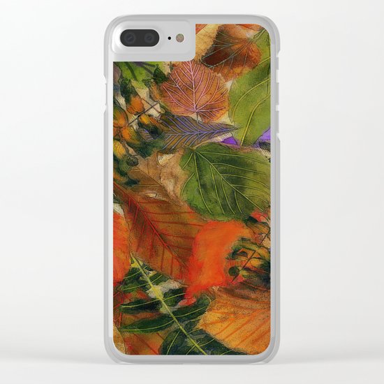 Autumn Leaf Fall 2 Clear iPhone Case