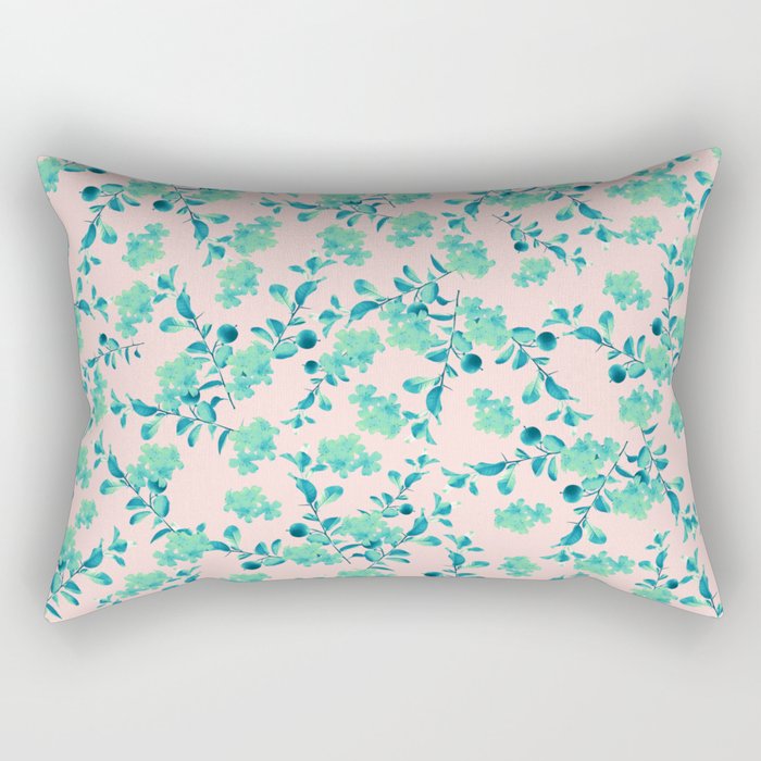 Turquoise Blush Mint Flower Pattern #1 #spring #floral #decor #art # ...
