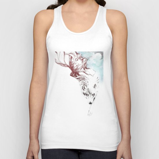 Dreaming about wolves Unisex Tank Top