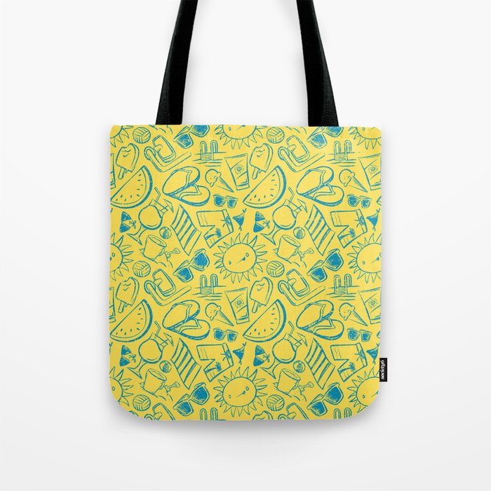 In Summer: Yellow Tote Bag