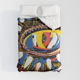 The Third Eye Primitive African Art Graffiti Comforter