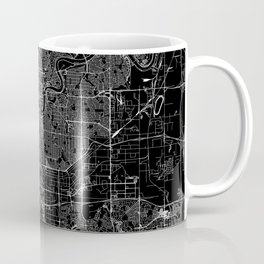Edmonton Black Map Coffee Mug