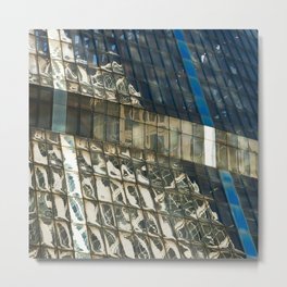 The Thompson Center Metal Print | Glassbuilding, Thethompsoncenter, Downtown, Chicagoarchitecture, Abstractarchitecture, Digital, Color, Urban, Reflections, Chicago 