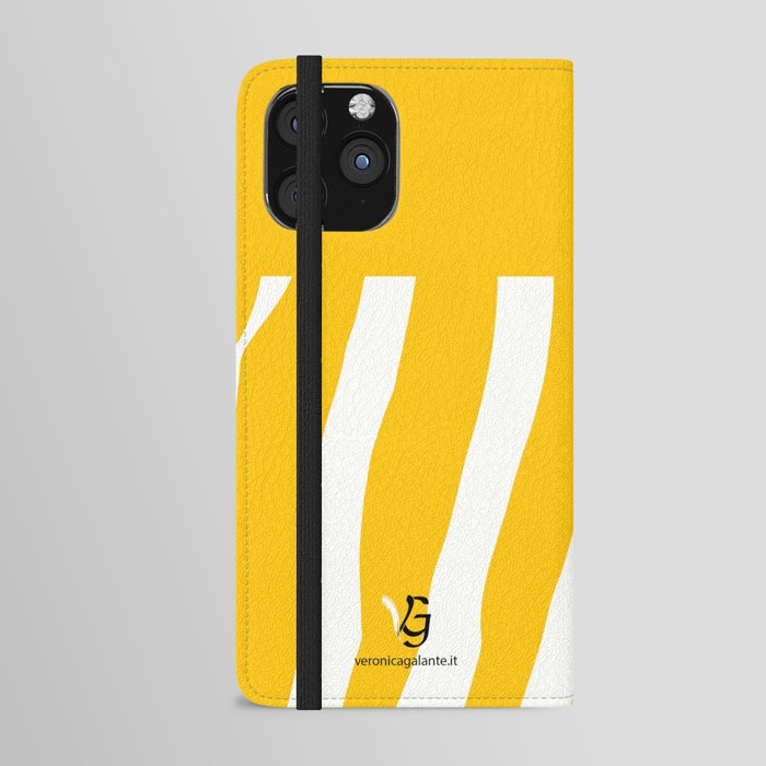 Pattern Zebra Yellow - veronicagalante.it iPhone Wallet Case