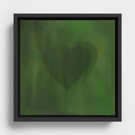 My Heart is Green II Framed Canvas