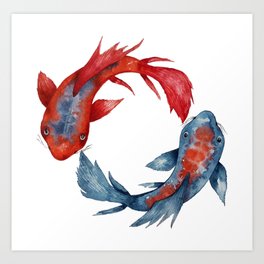 Japanese Fish Art Prints For Any Decor Style Society6