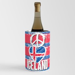 Peace Love Iceland Wine Chiller