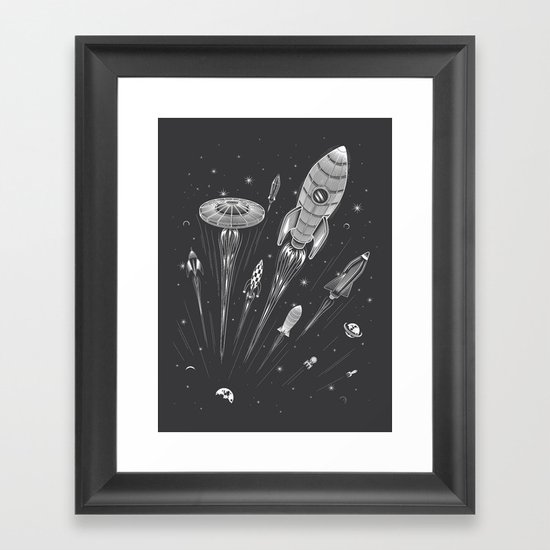 Space Race Framed Art Print