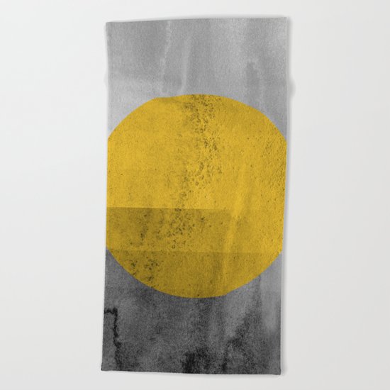 Modern Geometric III Beach Towel
