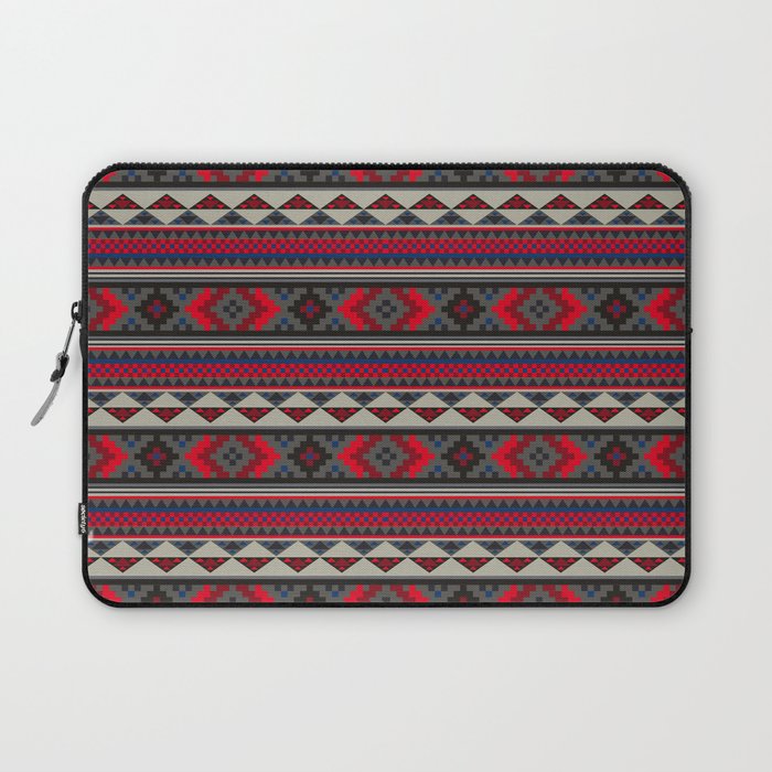 Navajo blanket pattern- red Laptop Sleeve