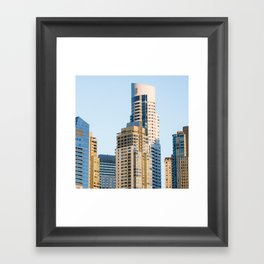 Argentina Photography - Tall Skyscrapers In Puerto Madero Buenos Aires Framed Art Print
