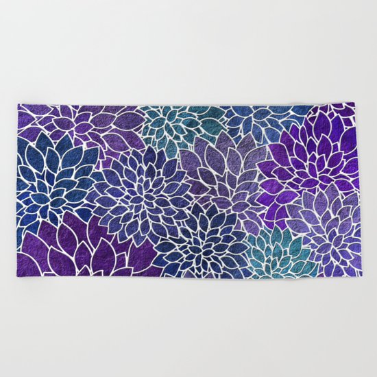 Floral Abstract 22 Beach Towel