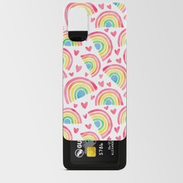 Watercolor Rainbows & Hearts Android Card Case