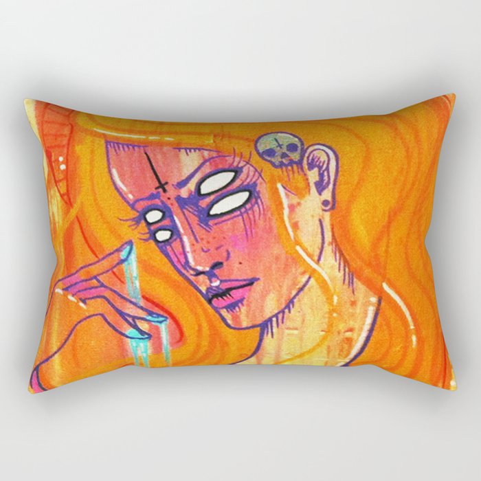 Our Lady of Radiation Rectangular Pillow