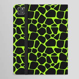 Neon Safari Lime Green & Black iPad Folio Case