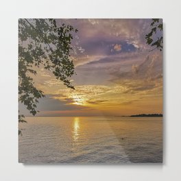 Amazing picture landscape sunset sunrise Metal Print | Water, Waters, Winter, Reflection, Idyll, Sunrise, Relaxation, Heaven, Dusk, Recreation 