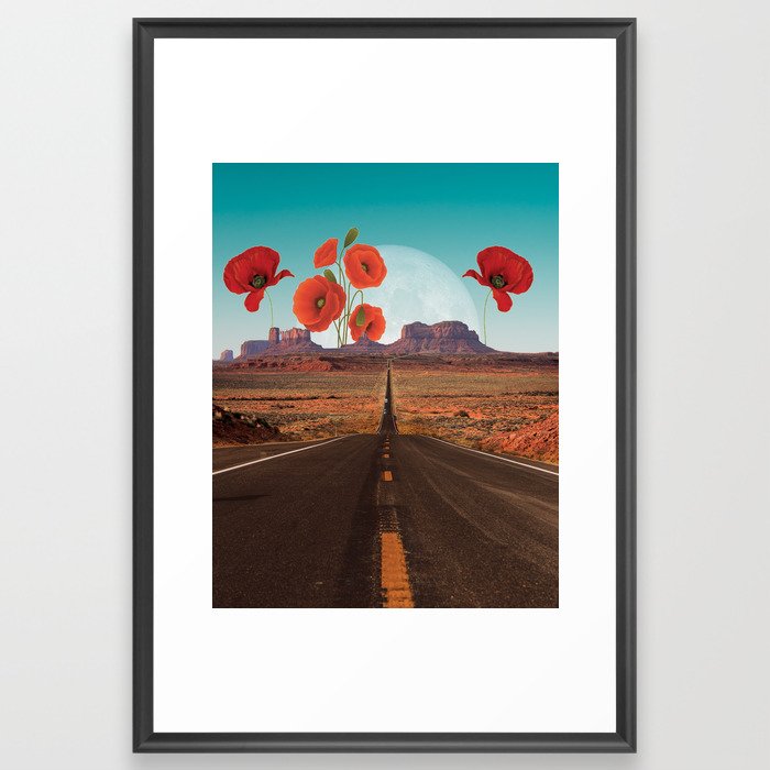 Desert Poppies Framed Art Print