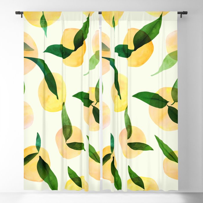 Yellow And Green Blackout Curtain By, Lemon Green Curtains