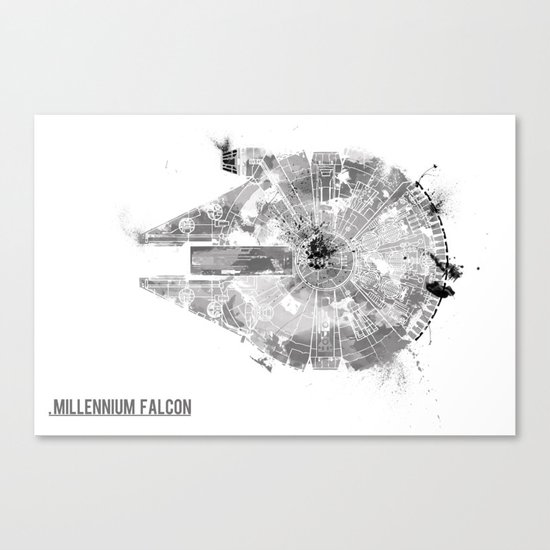 Star Wars Vehicle Millennium Falcon Canvas Print