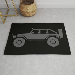 Off Road 4x4 Silhouette Rug | 4X4, Mudder, Moab, Offroad, 4Wd, Tires, Rims, Fourdoor, Unlimited, Mud 