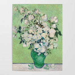 Van Gogh, Roses, 1890 Poster