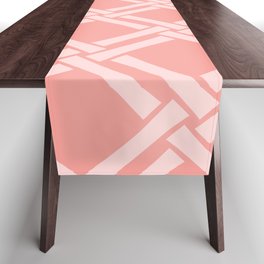 Classic Bamboo Trellis Pattern 224 Pink Table Runner