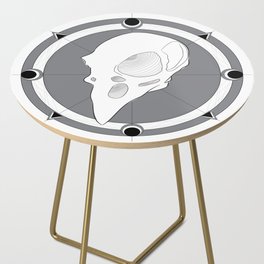 the mystical raven head Side Table